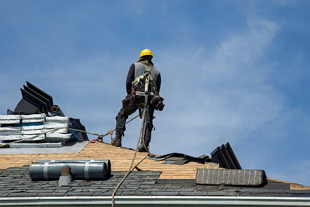 Professional Gutter Installation technician working in Diamondhead, MS